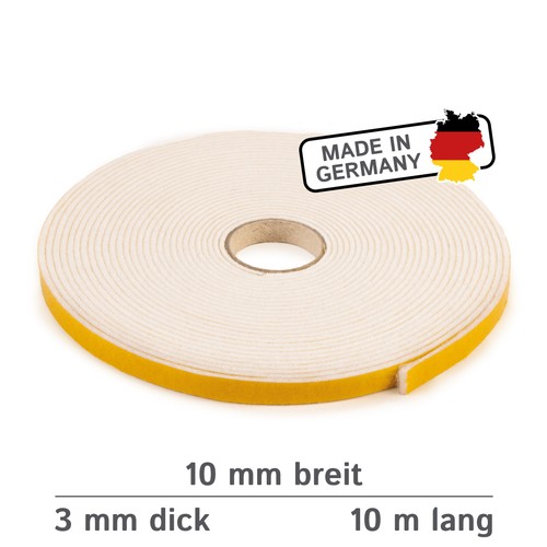 Filzband selbstklebend schwarz