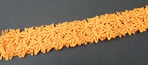 Filzband bordüre orange - filzband,